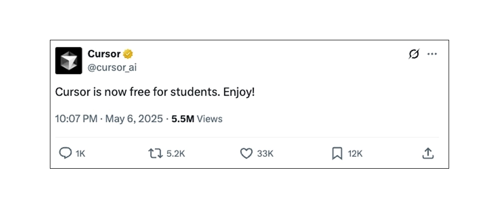 Cursor's Free Plan for Students is Great—But It Needs to Be More Inclusive